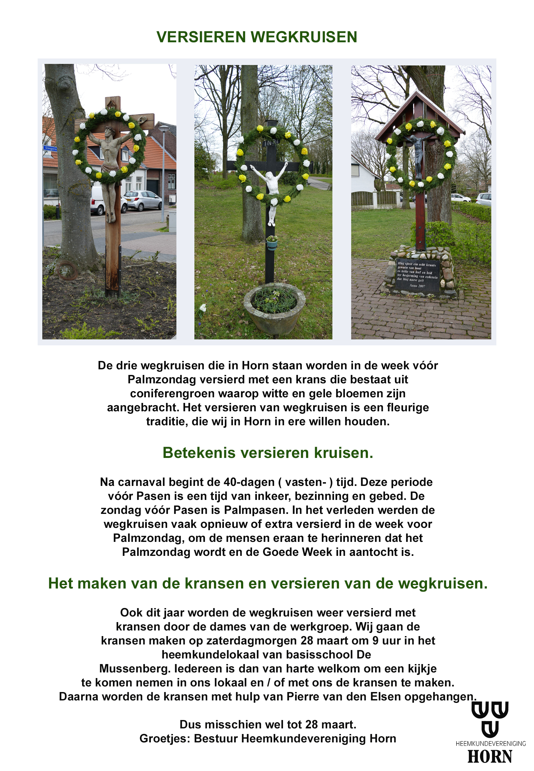 2026 03 28  Workshop versieren wegkruisen