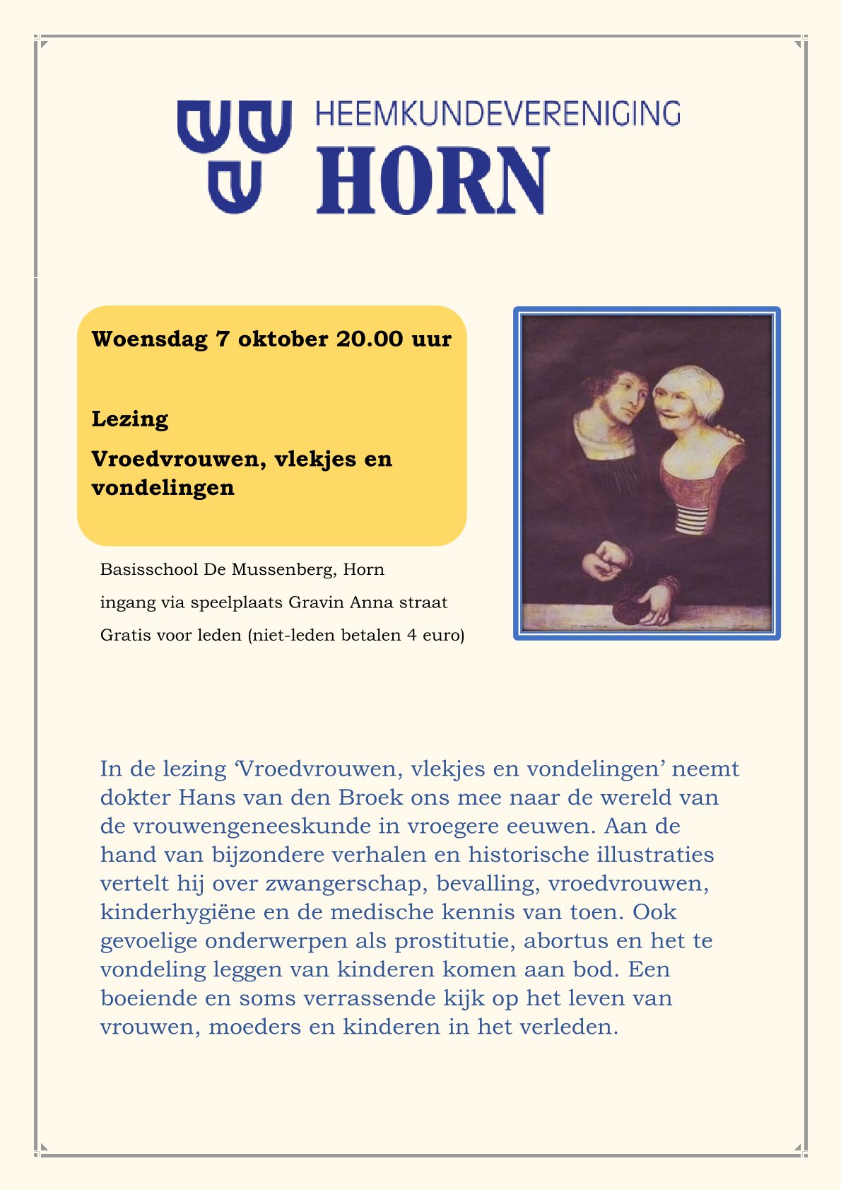 lezing 7 oktober 1